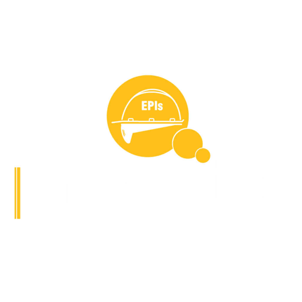 Logotipo Prometal EPIs em versão branca