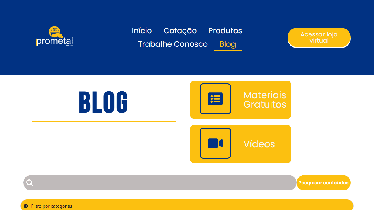 Página do Blog Pensou Proteção da Prometal EPIs